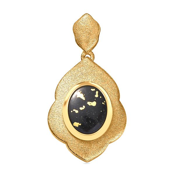 Goldenite Anh&auml;nger 925 Silber 750 Gelbgold Vermeil ca. 1,75 ct.