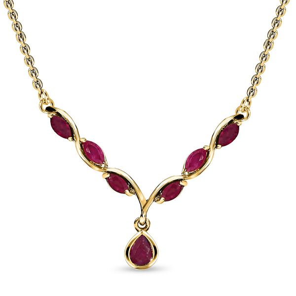 Scarlet afrikanische Rubin-Halskette