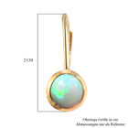 Natürliche, äthiopische Opal-Ohrringe, 925 Silber vergoldet ca. 1,09 ct image number 4
