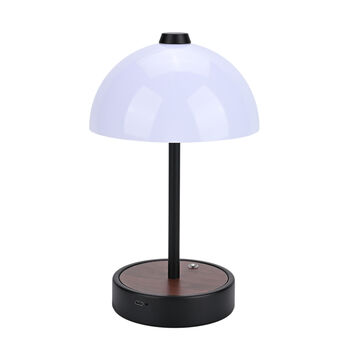 LIVEMORE Designer-Stil Tischlampe im Kuppeldesign mit Touch-Steuerung, 16x16x26,5cm, Schwarz