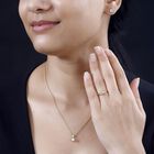 Funkelnde Königin- Moissanit Schmuckset, 925 Silber 750 Gelbgold Vermeil - 1,77 ct. image number 13