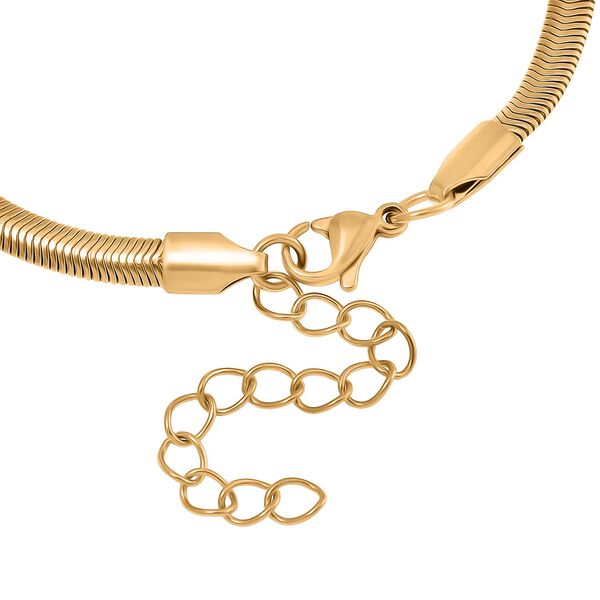 3er-Set - Kugelarmband, Gliederarmband, Ankerarmband, 19+5cm, Goldton image number 11