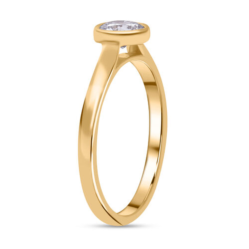 LUXURIANT DIAMOND- IGI zertifizierter SI-GH Labor Diamant Ring in 585 Gelbgold - 0,50 ct. image number 7