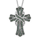 LUXURIANT DIAMOND - Lab Grown Grüner Diamant VS Schmuckset ca. 50 cm 925 Silber rhodiniert ca. 0,50 ct.