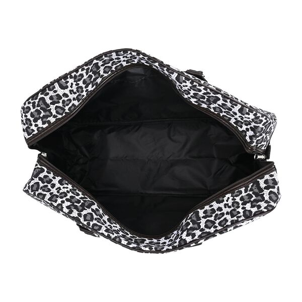 Reisetasche, wei&szlig;, Leopardenmuster image number 6