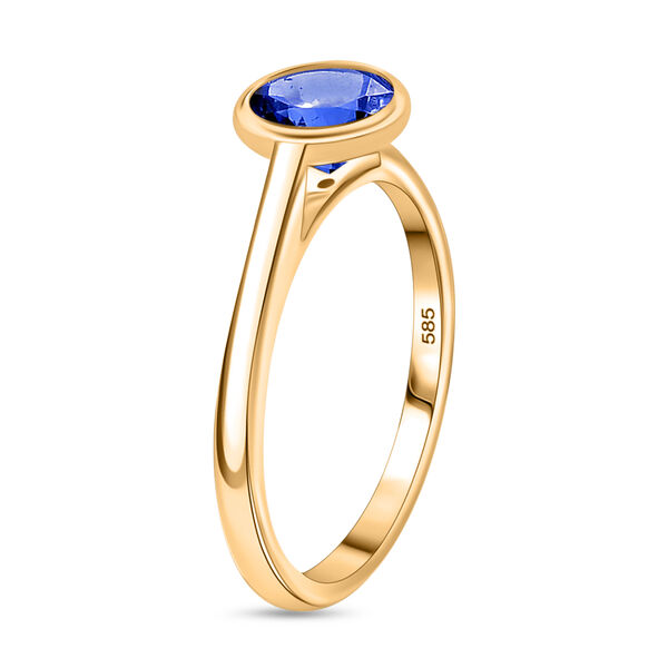 AA Tansanit-Ring, 585 Gold  ca. 1,31 ct image number 5