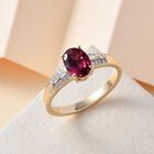 AAA Rubellit und Diamant Ring - 1,41 ct. image number 1