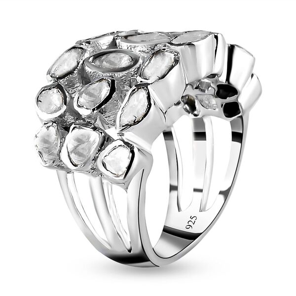 Handgearbeiteter Polki-Diamant-Ring - 1 ct. image number 5