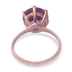 Rose De France Amethyst Solitär Ring 925 Silber Rosevergoldet image number 3