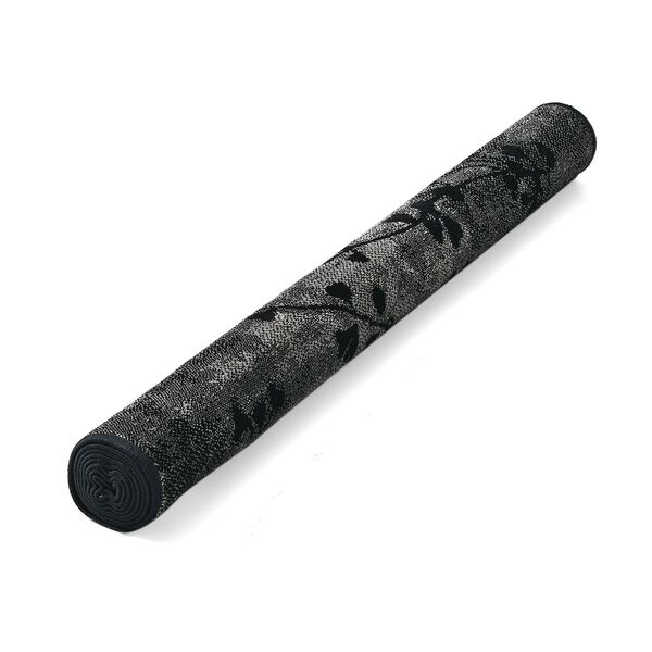 Gewebter Teppich mit Blattmuster, 91x152cm, Braun-schwarz image number 10