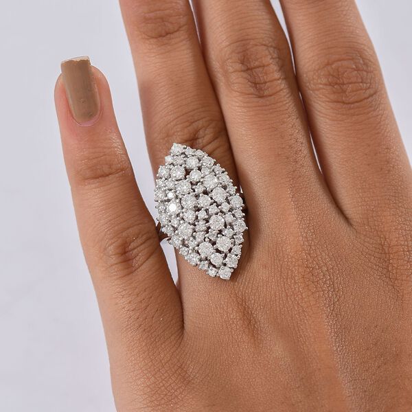 D'Joy Moissanit Ring 925 Silber rhodiniert (Gr&ouml;&szlig;e 20.00) ca. 2,79 ct image number 3