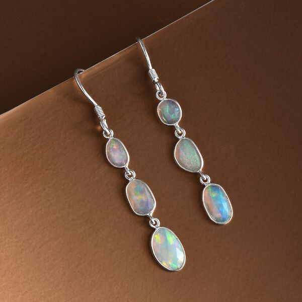 Nat&uuml;rliche, &auml;thiopische Welo Opal-Ohrringe - 2,64 ct. image number 2