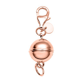 Magnetschließe, 925 Silber rosévergoldet 9mm Kugel