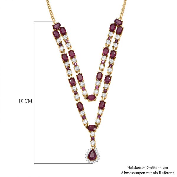 D'Joy Afrikanische Rubin 45cm Halskette - 24,30 ct. image number 6