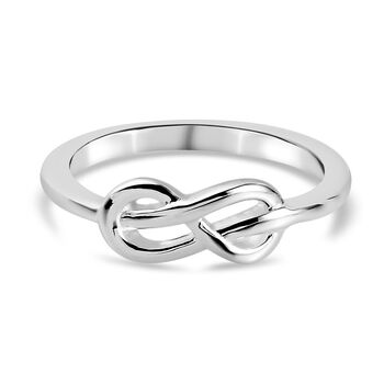 Unendlichkeits-Ring, 925 Silber (Gr&ouml;&szlig;e 18.00)