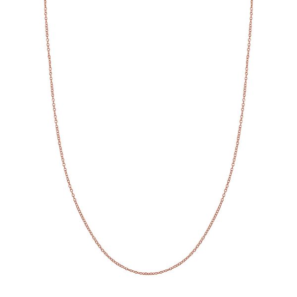 925 Silber rosévergoldetKette ca. 50 cm image number 0