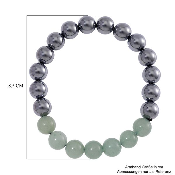 Flexibles Terahertz und gr&uuml;nes Aventurin Armband - 140 ct. image number 5