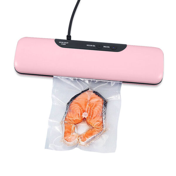 HOMESMART Vakuumverpackungsmaschine, inklusive 20 Beutel, Abmessung 37,5x18,5x8,5 cm, Rosa