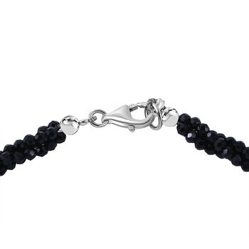 Schwarze Spinell-Halskette, 45 cm - 100 ct.