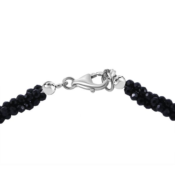 Schwarze Spinell-Halskette, 45 cm - 100 ct. image number 4