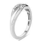 Diamant Ring 925 Silber platiniert  ca. 0,05 ct image number 4