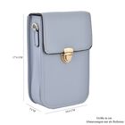 Crossbody Tasche mit RFID Schutz, 10,6x17,6x5cm, Riemen 117cm, blau image number 6