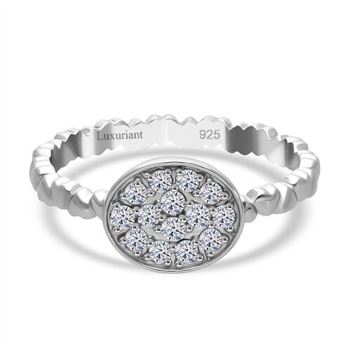 LUXURIANT DIAMOND - Lab Grown Diamant SI-GH Ring 925 Silber rhodiniert (Größe 18.00) ca. 0.34 ct image number 0