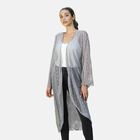 Spitzencardigan, One Size, Grau image number 0