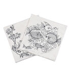 2er-Set, DIY Kissenbezug zum Bemalen mit 8 Textilfarb-Stiften, Größe 45x45 cm, Weiß, Fische image number 0