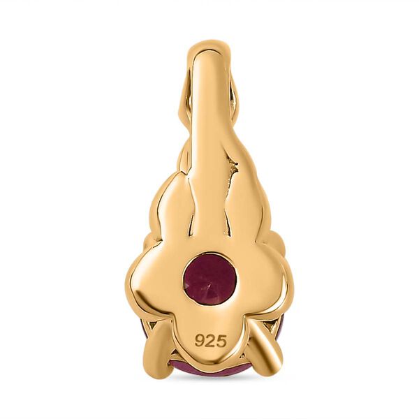 Afrikanischer Rubin und Zirkon-Anh&auml;nger - 1,38 ct. image number 5