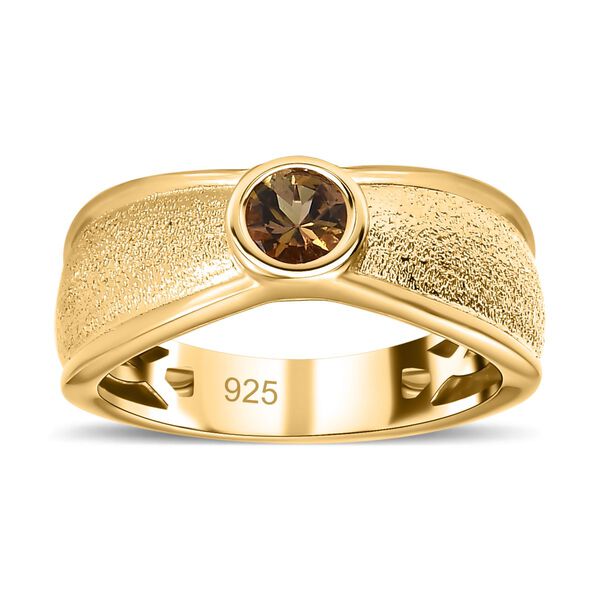 AA natürlicher, goldener Tansanit-Ring - 0,37 ct. image number 4