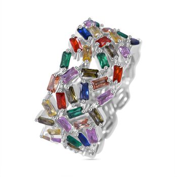 LUSTRO STELLA Mehrfarbiger Zirkonia-Ring - 10,41 ct.