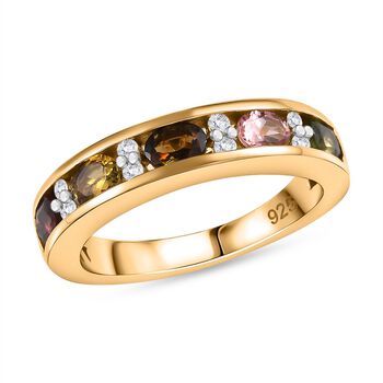AA Multi-Turmalin und Zirkon Ring - 1,08 ct.