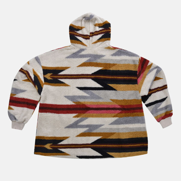 Wolkenweicher Sherpa-Hoodie mit Sherpafutter, Beige-Schwarz, Einheitsgr&ouml;&szlig;e image number 3