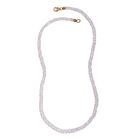 Premium Regenbogen Mondstein-Halskette, ca. 45 cm, 925 Silber vergoldet ca. 70.00 ct