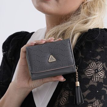 Geldb&ouml;rse mit RFID-Schutz, 11x8x4cm, Grau