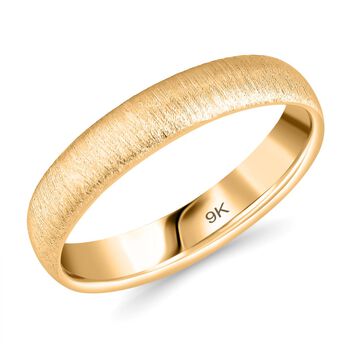 Royal Bali Kollektion- Satinierter Bandring in 375 Gold