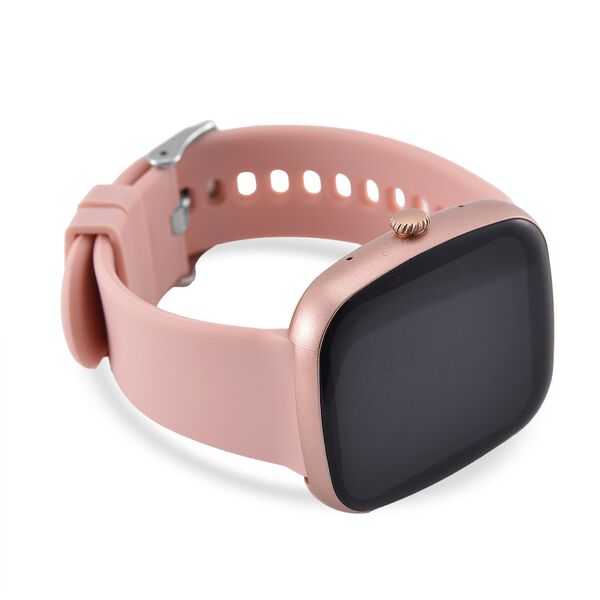VS10 Smartwatch 4-in-1 Set mit TFT Touchscreen, 3 Silikon-Wechselarmb&auml;ndern, Bluetooth-Anrufen, Sprachassistent, Herzfrequenz- und Schlaftracking, wasserdichtes Geh&auml;use, Rosa image number 4
