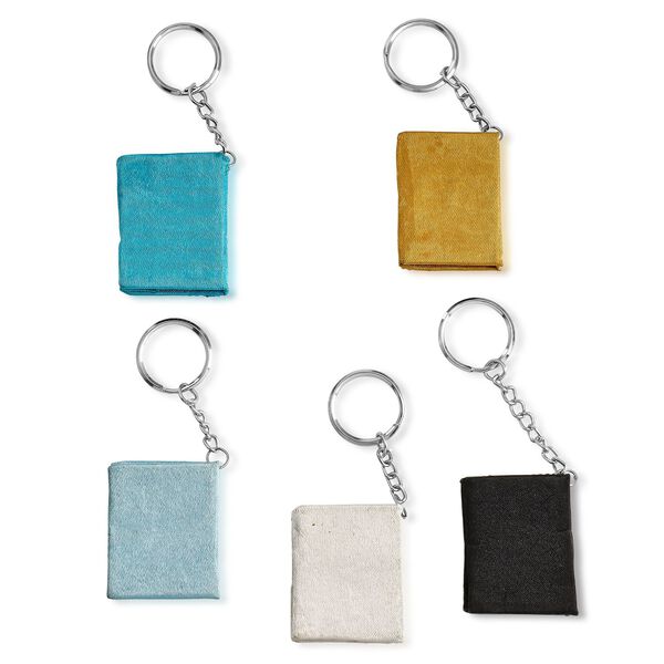 Set aus 5 Perlen-Schlüsselanhängern, edles Blumenmotiv, mehrfarbig image number 3