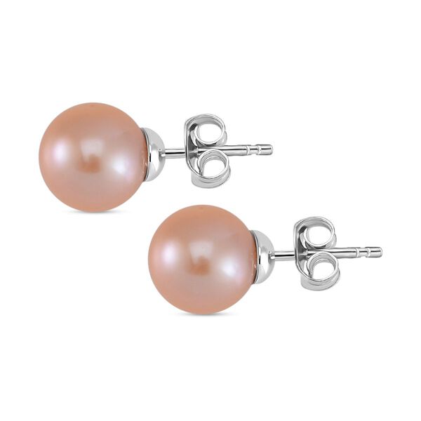 Pfirsich Edison Perle Ohrringe image number 5