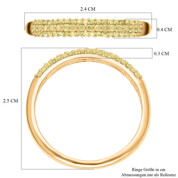 Natürlicher, gelber Diamant-Ring - 0,33 ct. image number 6