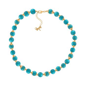 Blaue Howlit-Halskette, 45 cm - 420 ct.