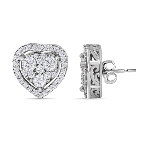 New York Kollektion- SI GH Diamant Herz Ohrringe- 0,75 ct. image number 4