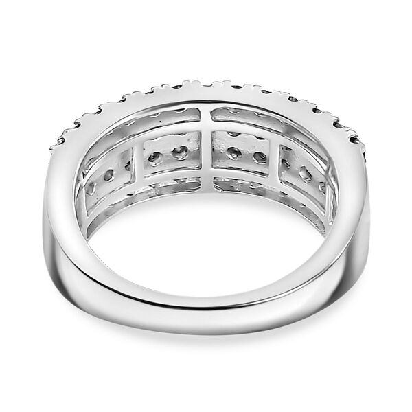 J Francis gefertigt mit SWAROVSKI Wei&szlig;er Swarovski Kristall Ring image number 5