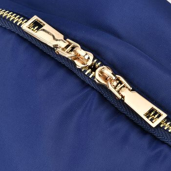 Nylon-Rucksack mit Smartem Ordnungssystem, wasserabweisendem Nylon, verstellbaren Schultergurten, Gr&ouml;&szlig;e: 24x10x33cm, Blau