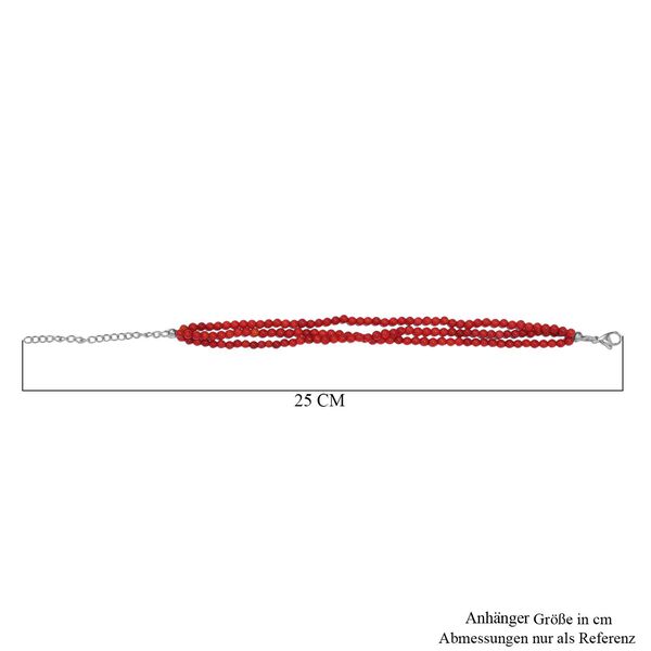Schwamm Koralle Armband ca. 19 cm Edelstahl platiniert ca. 45,00 ct. image number 5