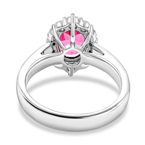 Chairman's Vault Collection - zertifiziert und gepr&uuml;ft RHAPSODY AAAA Rosa Spinell und VS Diamant Ring in 950 Platin - 2,70 ct. image number 3