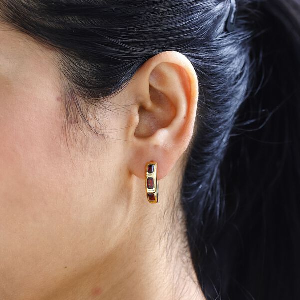 Mosambik Granat Ohrringe - 2,29 ct. image number 3