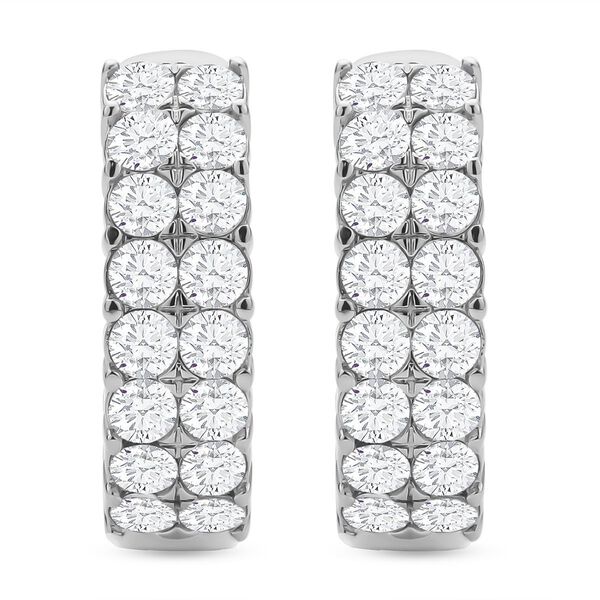 Wei&szlig;e Kristall-Ohrringe - 10 ct.