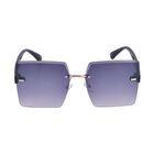 Sonnenbrille mit UV400-Schutz, grau, Gläsergröße, H61mm, Stegbreite 18mm, Bügellänge 145mm